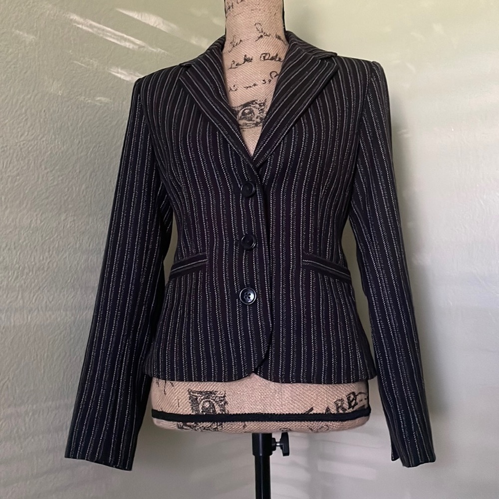 CAbi #364 Joey Pinstripe Blazer Size 4